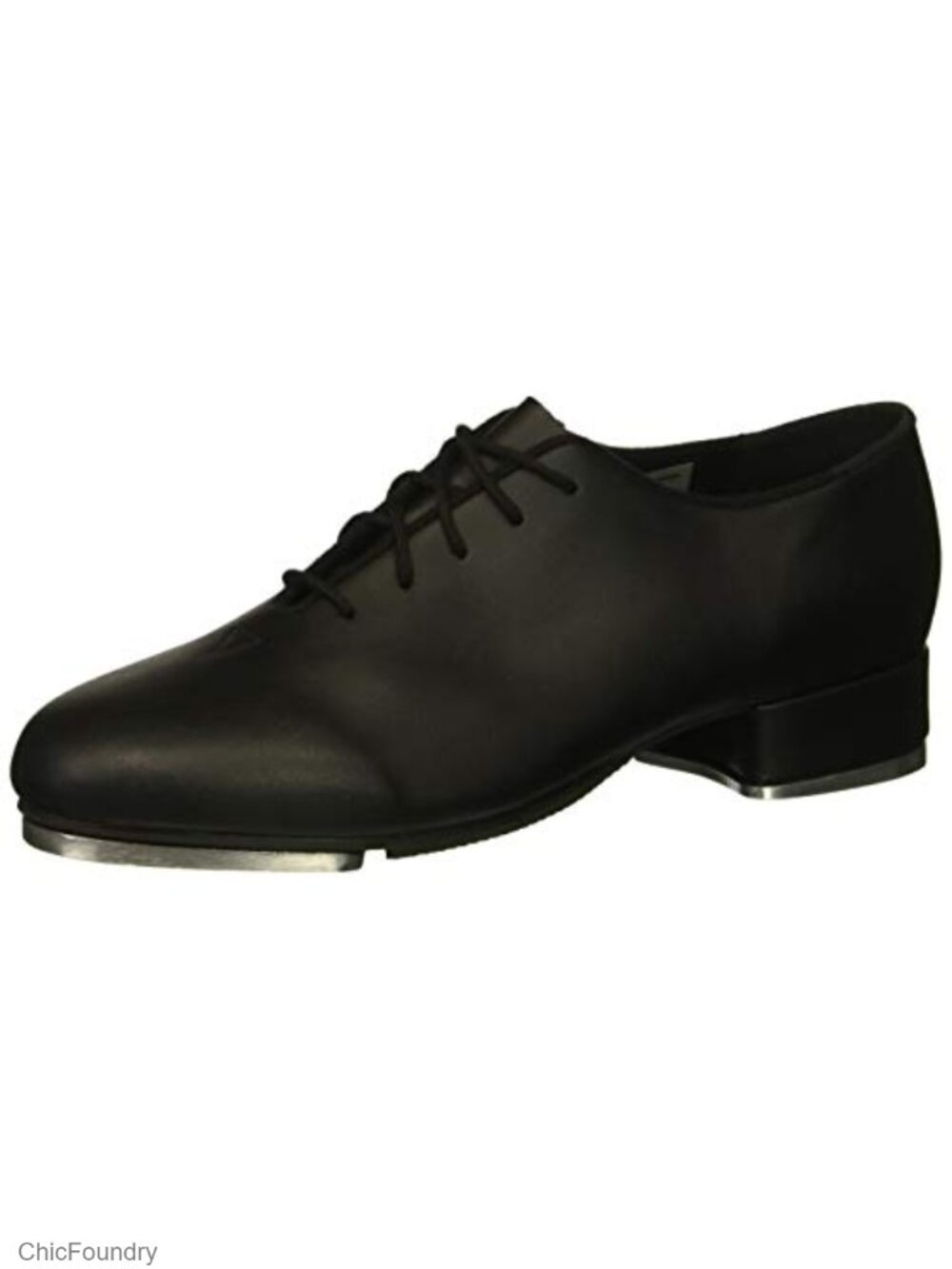 Faux Leather Jazz Tap Dance Shoes Oxford Lace-Up for Women